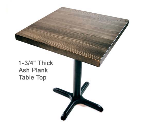 Ash – 1-3/4-Inch Wood Plank Table Top