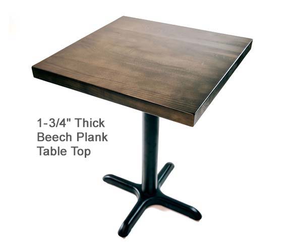 Beech – 1-3/4-Inch Wood Plank Table Top