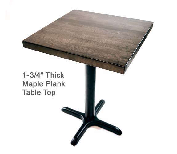Maple – 1-3/4-Inch Wood Plank Table Top