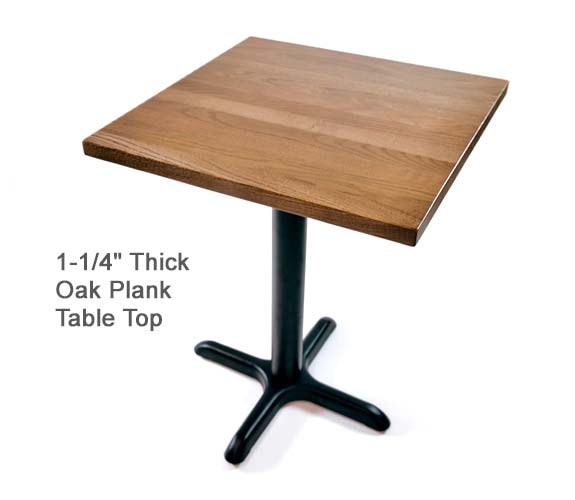 Oak – 1-1/4-Inch Wood Plank Table Tops