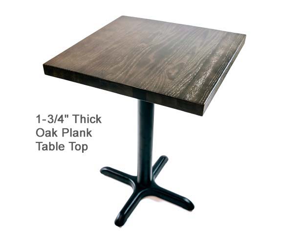 Oak – 1-3/4-Inch Wood Plank Table Top