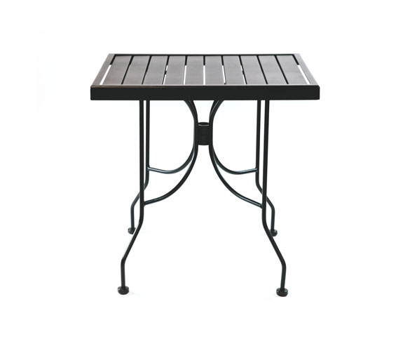Steel Slat Table 24x30