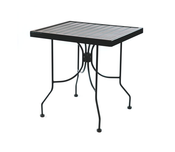 Outdoor Seating – Steel Slat Table 24 x 30